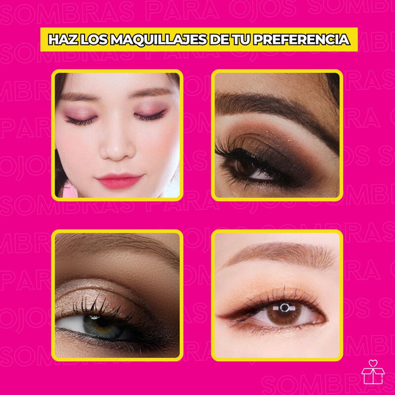 Set de 3 Paletas Sombras Nude New 18 Tonos Rosa... image number null