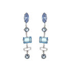 Aretes De Plata 925 Con Zirconias De Colores