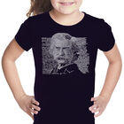 Camiseta Word Art Para Ni&ntilde;a - Mark Twain - Negro