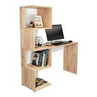 Escritorio Mexico Caf&eacute; Claro Y Blanco Virtual Muebles