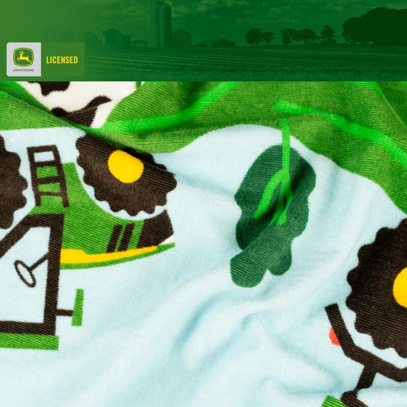 Toalla Franco John Deere Para Ni&ntilde;os, Algod&oacute;n, C... image number null