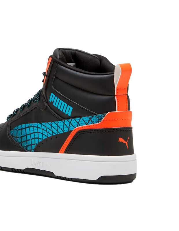 Tenis Joven Rebound V6 Mid Techie Bud Negro 397... image number null