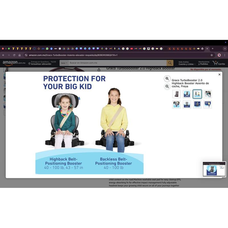 Graco Highback Turbo Booster Vino image number null