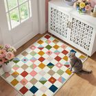 Alfombra Terrug 91 cm x 152 cm Geom&eacute;trica A Cuadros Multicolor
