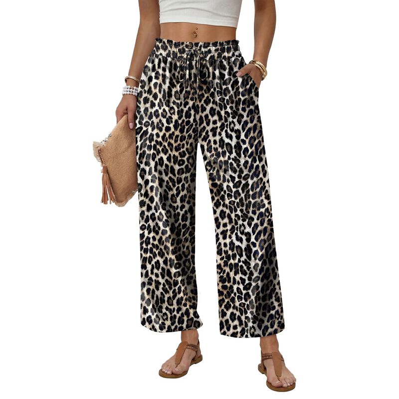 Pantalones Wiholl de Pierna Ancha de Lino Estam... image number null