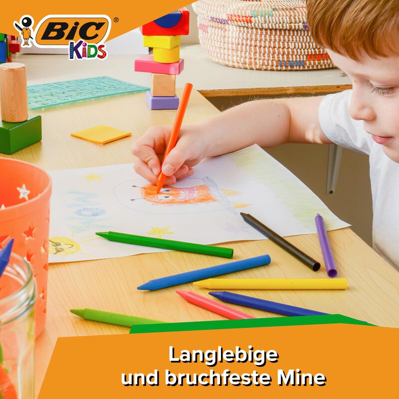 L&aacute;pices De Colores Bic Kids Plastidecor, Paquet... image number null