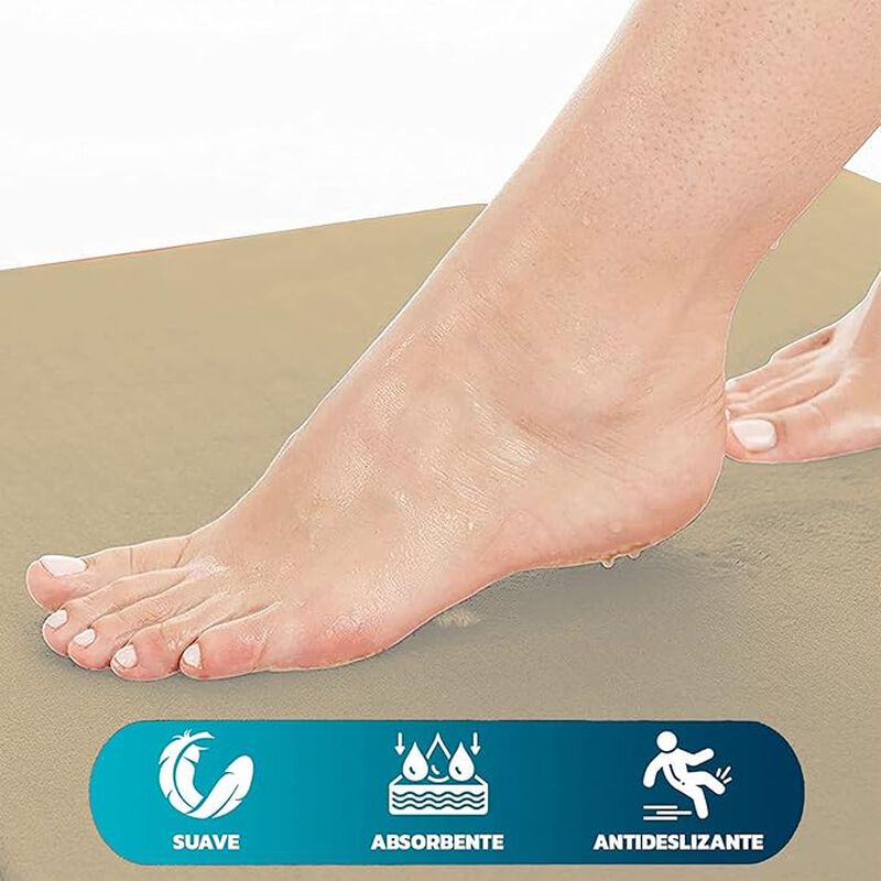 Tapete de Baño Antiderrapante Memory Foam, Blue... image number null