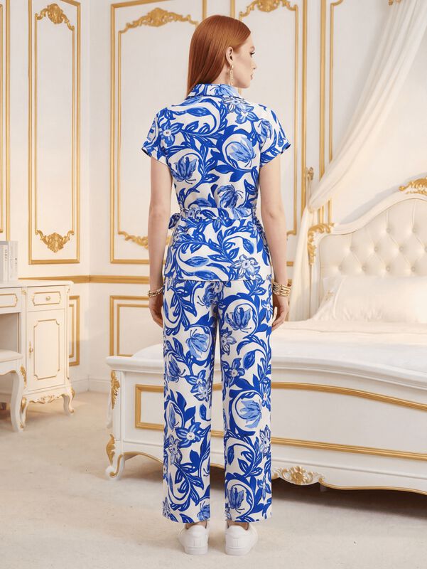 Conjunto 2 Piezas Estampado Floral, Conj-0157 A... image number null