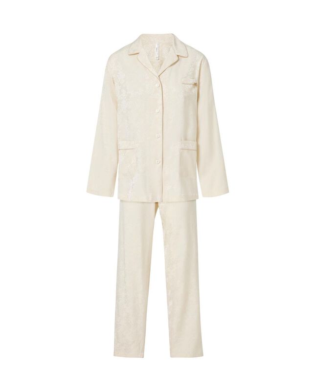 Pijama de Raso Jacquard para Mujer Cava image number null