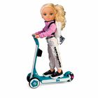 Mu&ntilde;eca Scooter Luces M&oacute;vil Mochila Peluche Moda 3 A&ntilde;os Nancy