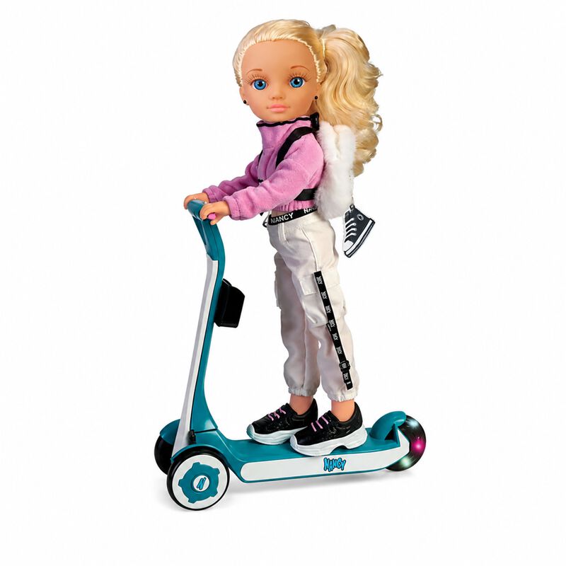 Mu&ntilde;eca Scooter Luces M&oacute;vil Mochila Peluche Moda... image number null
