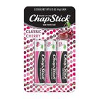 Classic Cherry bálsamo labial, ChapStick, 3 tubos de 0.15oz