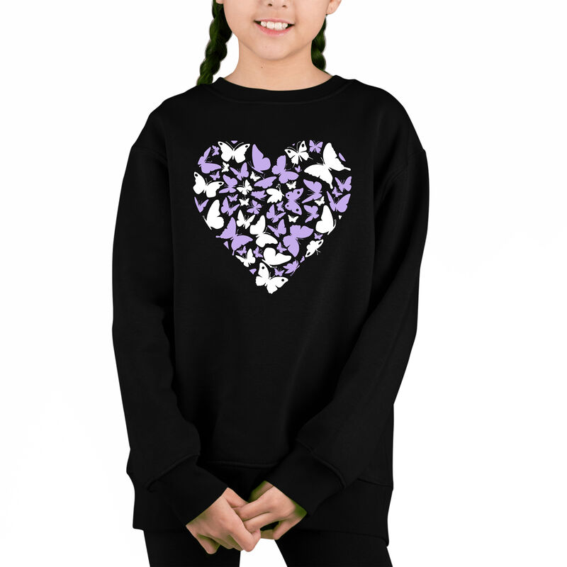 Sudadera De Cuello Redondo Word Art Para Ni&ntilde;a -... image number null