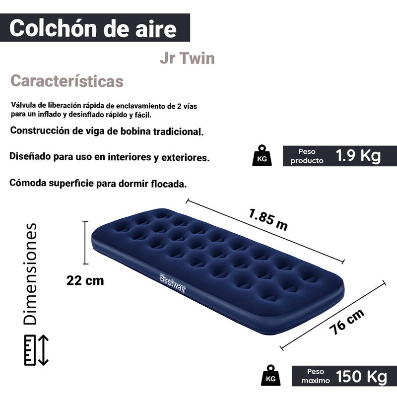 Colchon Inflable Premium Individual Bestway image number null