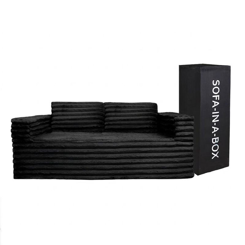 Sof&aacute; en Caja Dormimundo Love Seat Negro image number null