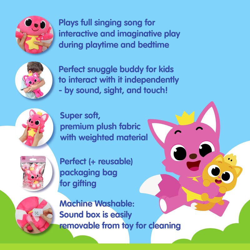 Peluche Cantante Pinkfong De 28 Cm Para Ni&ntilde;os P... image number null
