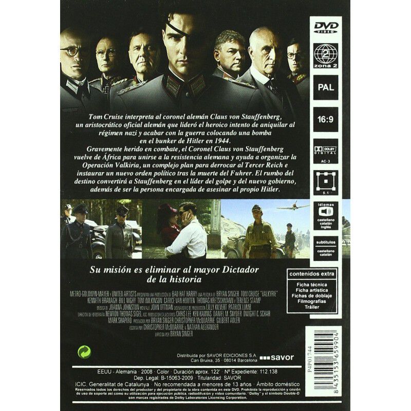 Valkiria [dvd] (2008) Valkyrie image number null