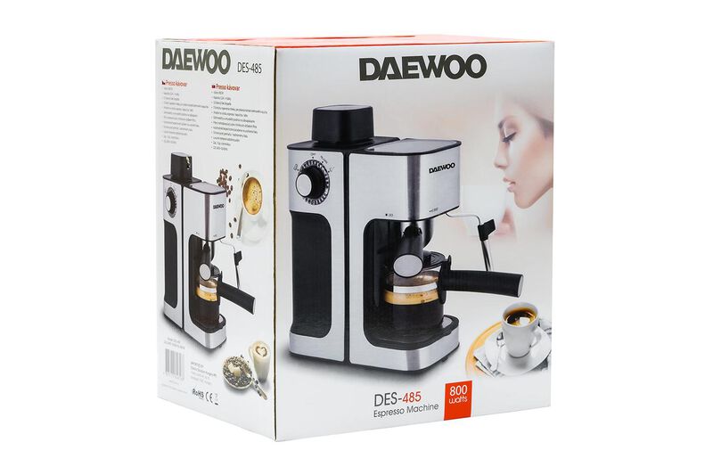 Cafetera Maquina Espresso Daewoo Des-485 Indivi... image number null