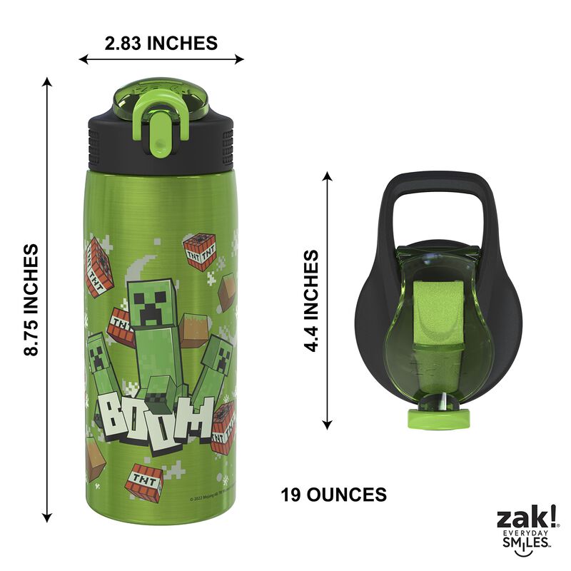 Botella De Agua Zak Designs Minecraft 560 Ml De... image number null