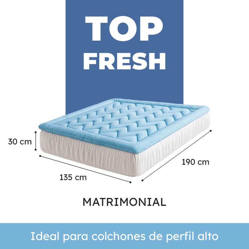 Cubre Colch&oacute;n Roomi Top Fresh Extra Fresca y Su... image number null