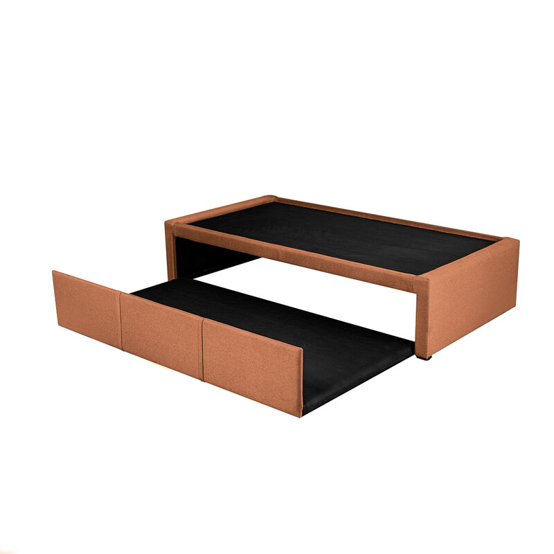 Cama Doble, Bajo Cama Individual Mandarina image number null