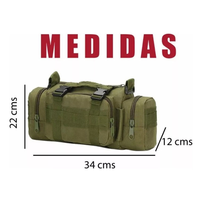 Mochila Pechera T&aacute;ctico Camuflaje Verde Militar image number null