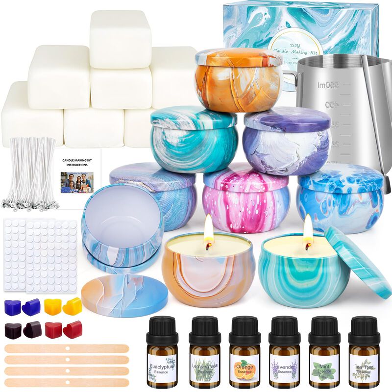 Kit Para Hacer Velas Ofun Con Cera De Soja 100%... image number null