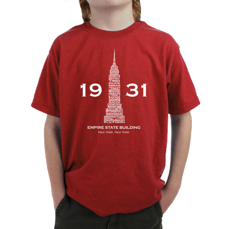 Camiseta Word Art Para Ni&ntilde;o - Empire State Buil... image number null