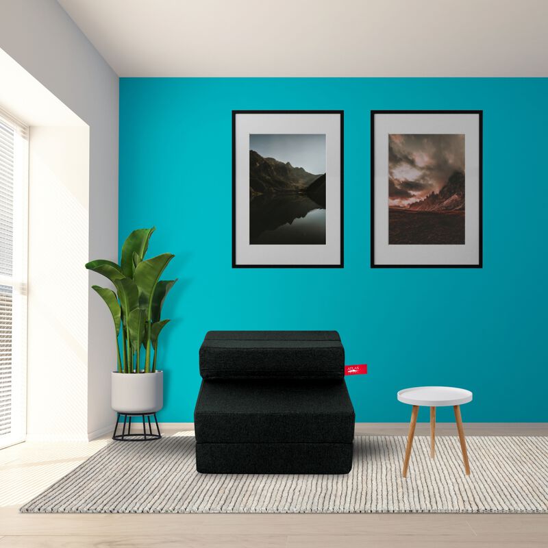 Sillón Plegable Tipo Puff Atlas Basics Gris image number null