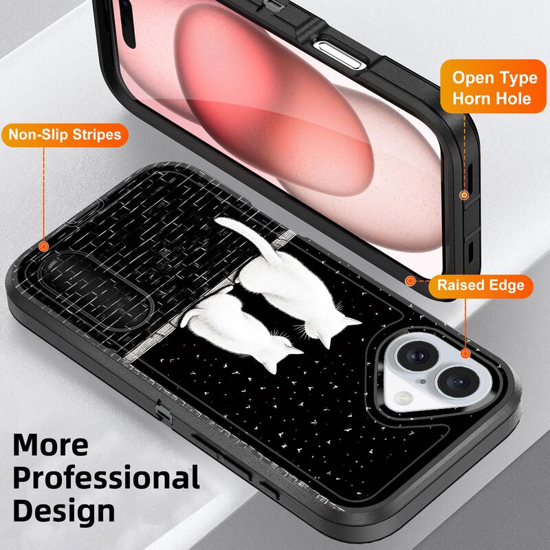 Funda Bfukvou para iPhone 17 de 6.3" con Soport... image number null