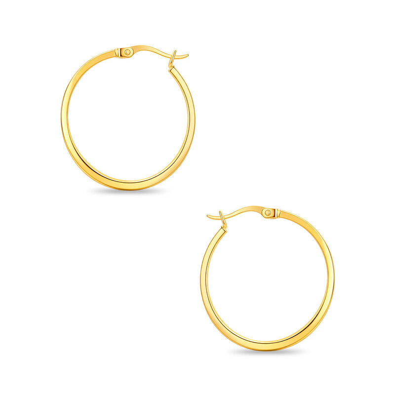 Arracadas Oro 10k Con Platinado 21 mm | Bizzarr... image number null