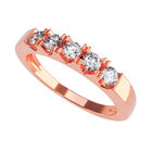 Anillo de Compromiso en Oro Rosa 14K con Circonia -  Talla:5/ FJ754-14R-CZ-5