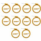 10 Agujas Monopolares Desechables Pre-cableadas Amarillo