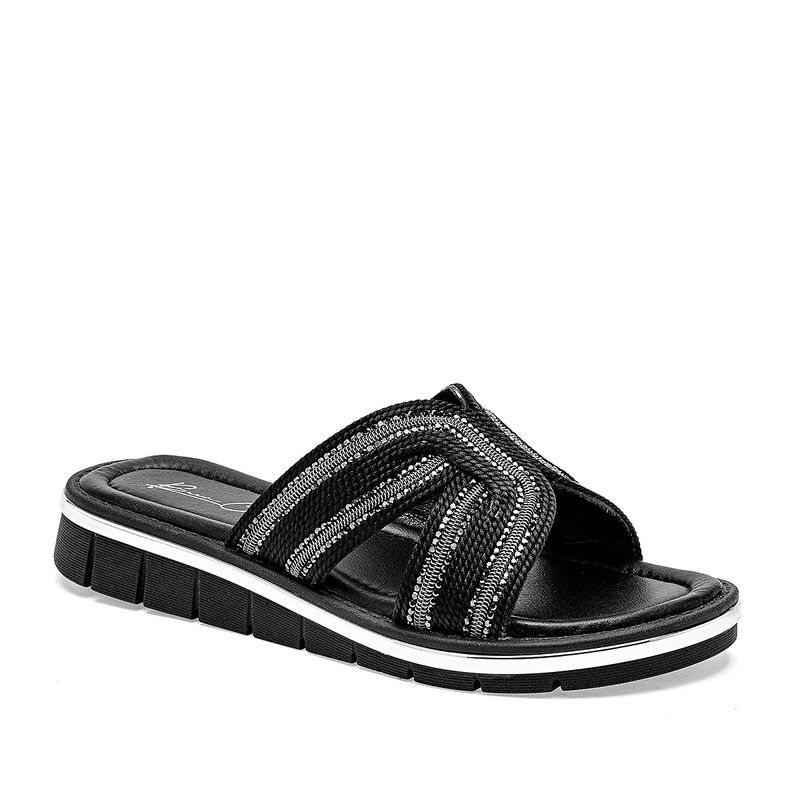 Been Class sandalia piso para mujer negro cod 1... image number null