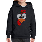 Sudadera Con Capucha Word Art Para Ni&ntilde;a - Cara de Pavo - Negro