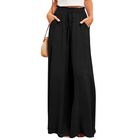 Pantalones Ulovmi Palazzo De Pierna Ancha Negro Talla L