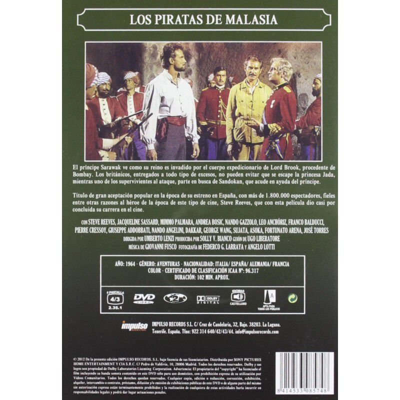 Los Piratas De Malasia [dvd] image number null
