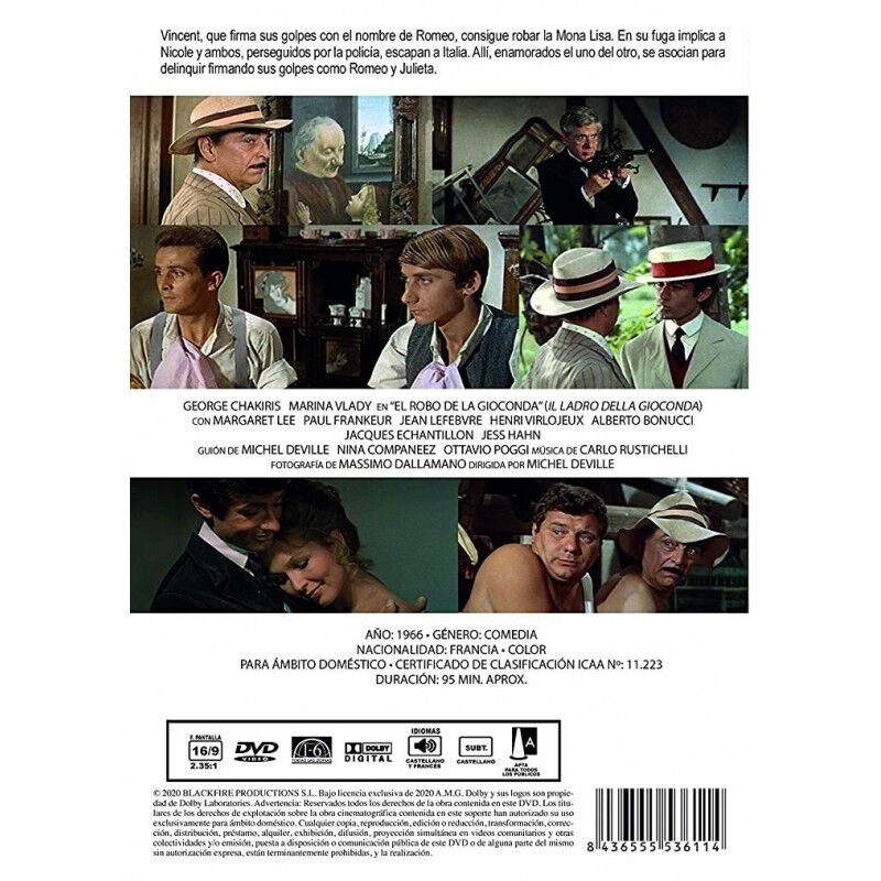 El Robo De La Gioconda [dvd] (1966) On A Vol&eacute; L... image number null