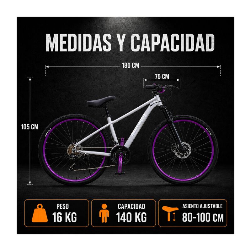Centurfit Bicicleta Monta&ntilde;a Rodada 29 Freno Dis... image number null