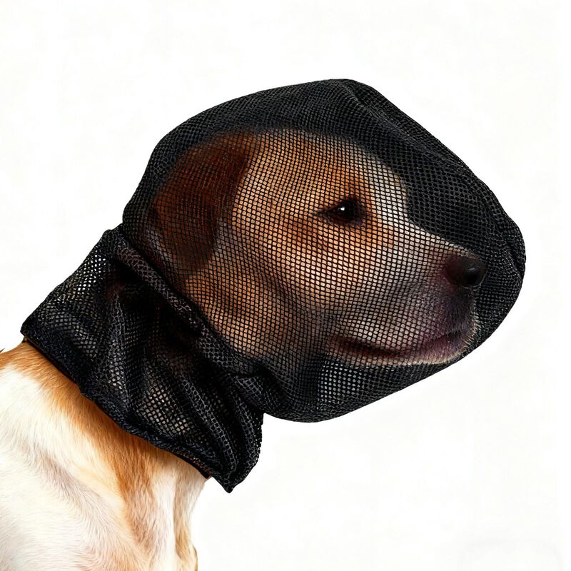 Bozal Para Perro Hikiwin S Negro De Malla Trans... image number null