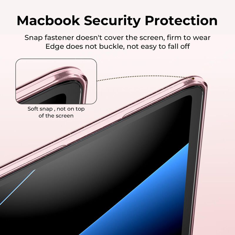 Funda R&iacute;gida Con Brillo Rosa Para Macbook Air 1... image number null