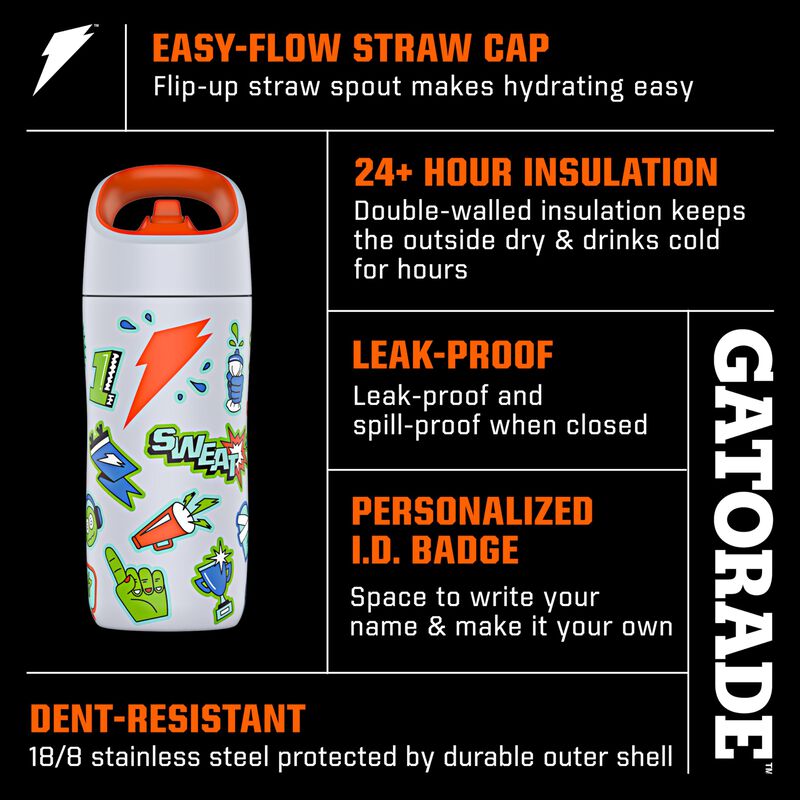 Botella De Agua Gatorade Kids' Rookie Metal 350... image number null