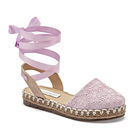 Moramora alpargata para ni&ntilde;a rosa beige cod 141315-D