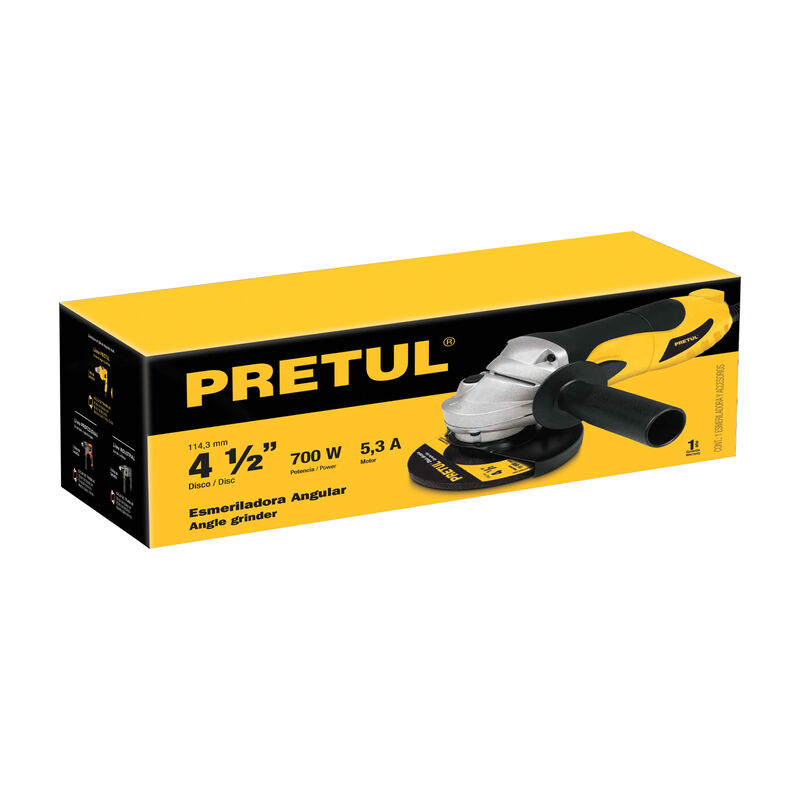 Esmeriladora Angular 4-1/2' 700 W Pretul image number null
