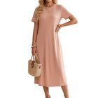 Vestido Midi Casual Malabis Ves-1037 Rosa