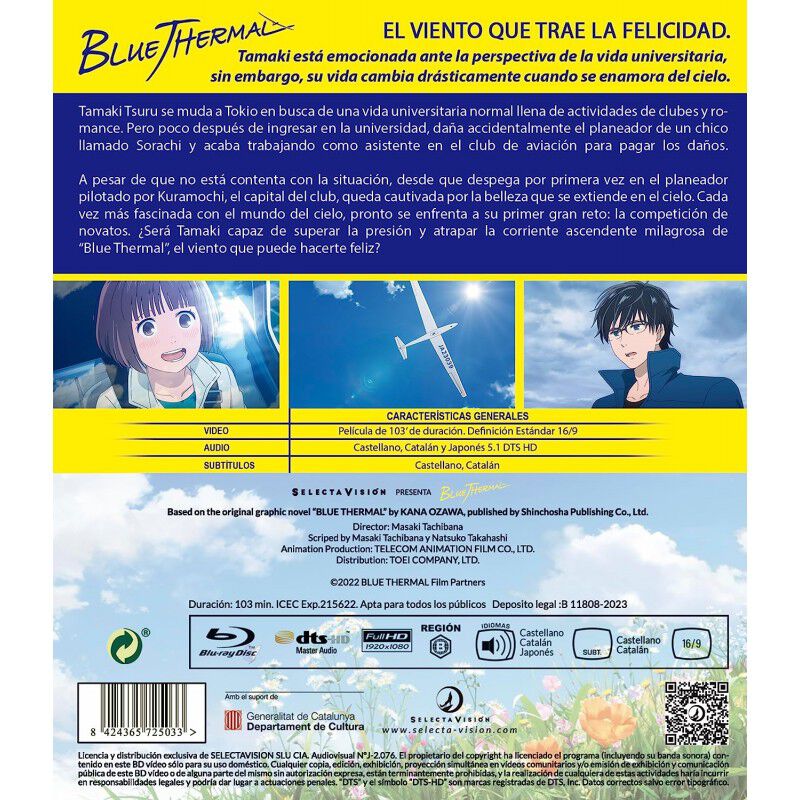 Blue Thermal Bluray Pel&iacute;cula. [blu-ray] image number null