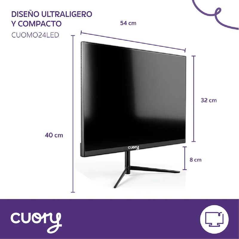 Monitor Plano 24 Pulg Led Hdmi Full Hd Pantalla... image number null