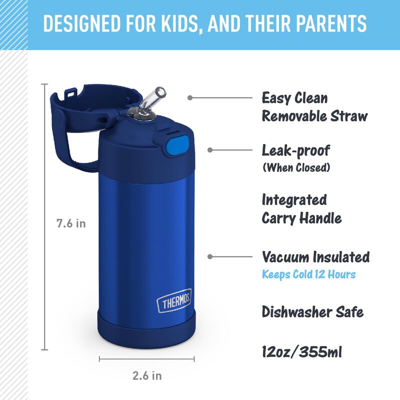 Botella De Pajita Para Ni&ntilde;os Con Aislamiento Al... image number null