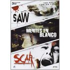 Paquete: Mentes en blanco + Saw 1 + Scar [DVD]