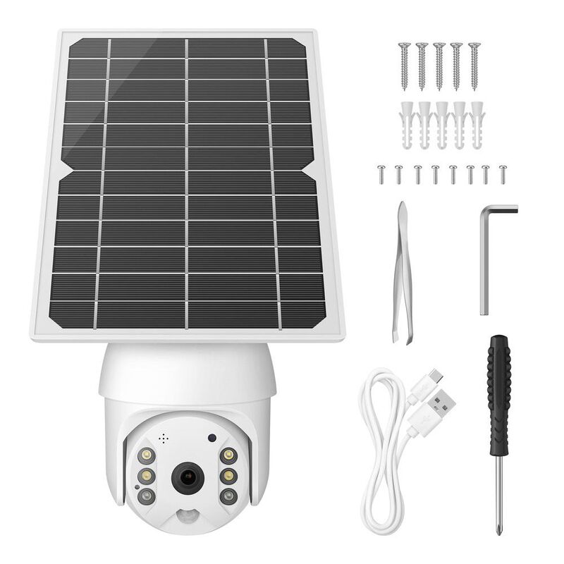 2 C&aacute;maras de seguridad 4G 2 Mpx robotizadas con... image number null